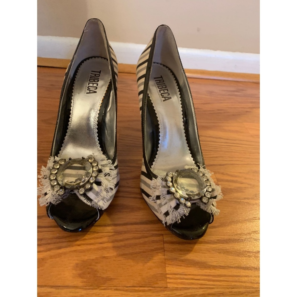 Tribeca by Kenneth Cole Women's Striped Heels